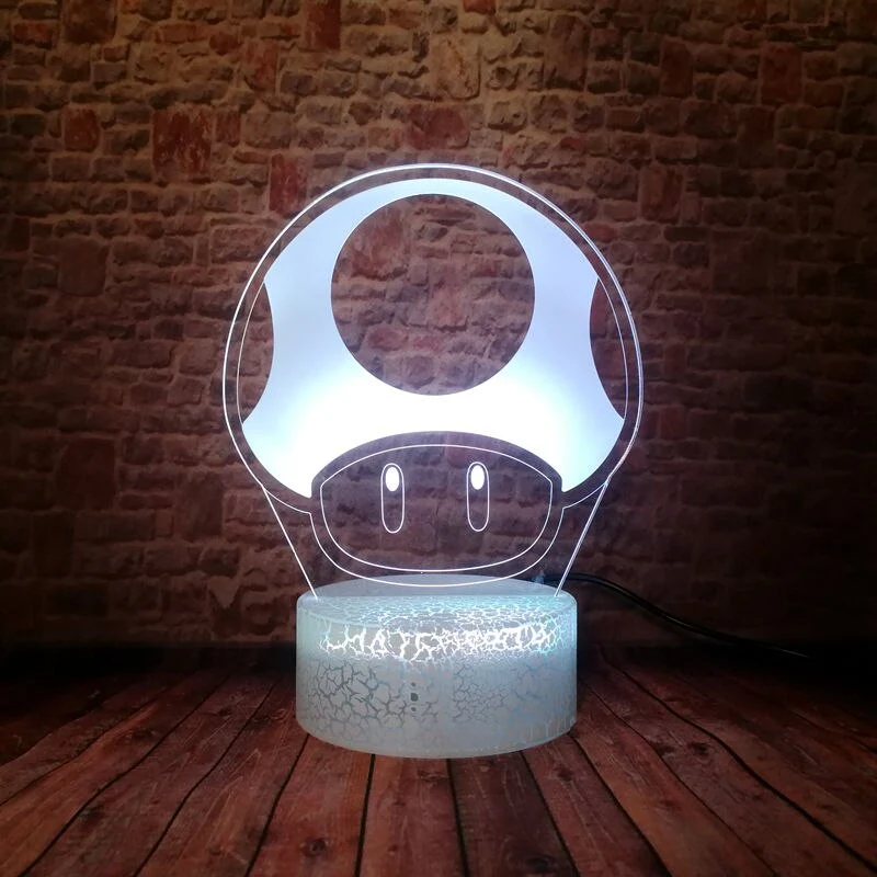 Toad aus Super Mario als Nachtlampe Licht