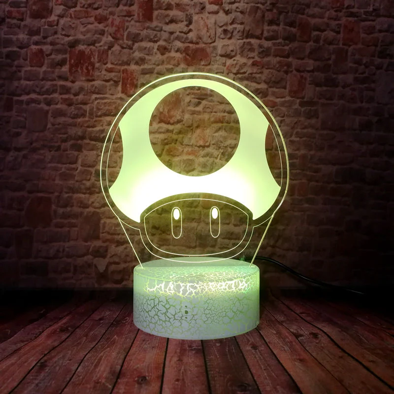 Toad aus Super Mario als Nachtlampe Licht