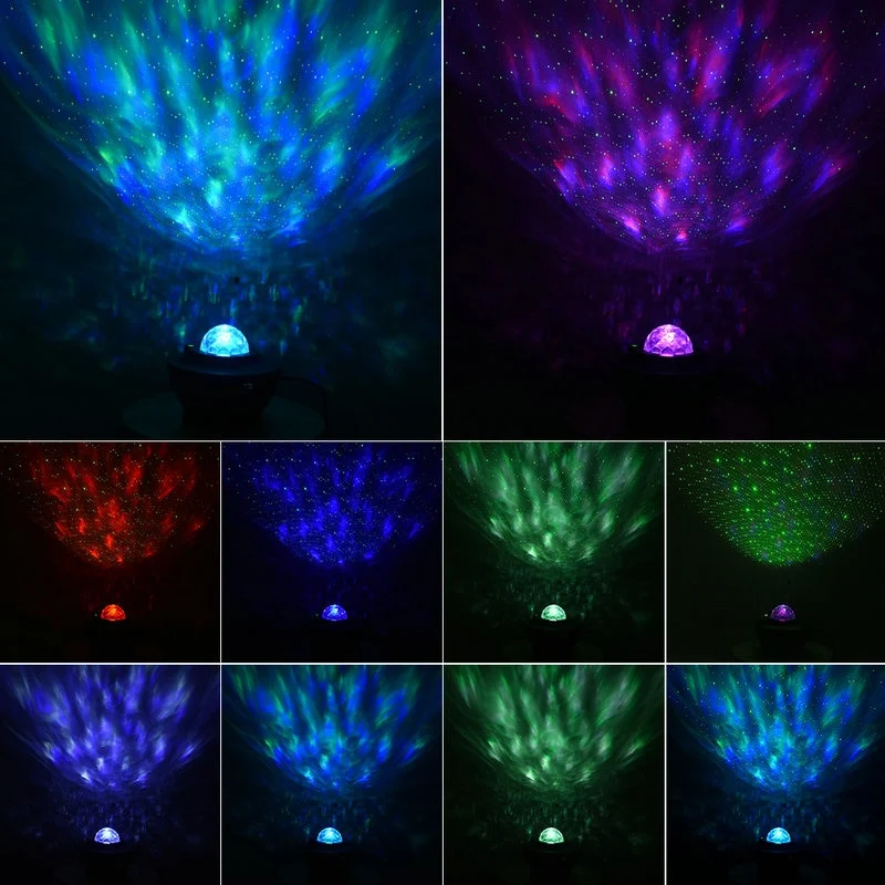 Sternenhimmel Projektor mit 10 Farben, 2 Modi und Auto-Off-Timer