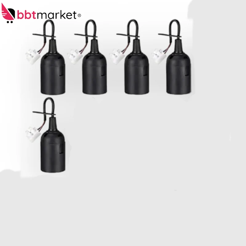 Renovierfassung E27 Kabel Baufassung Lampenfassung Baustellenfassung Schwarz neu