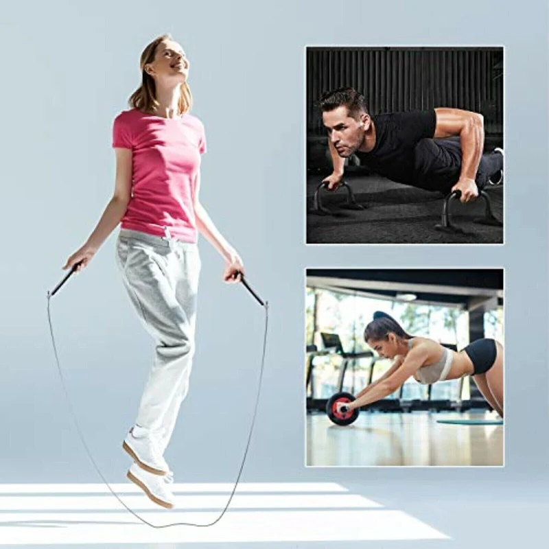 4 er set Bauchroller AB Wheel Roller Bauchtrainer Bauchmuskeltrainer Fitness neu