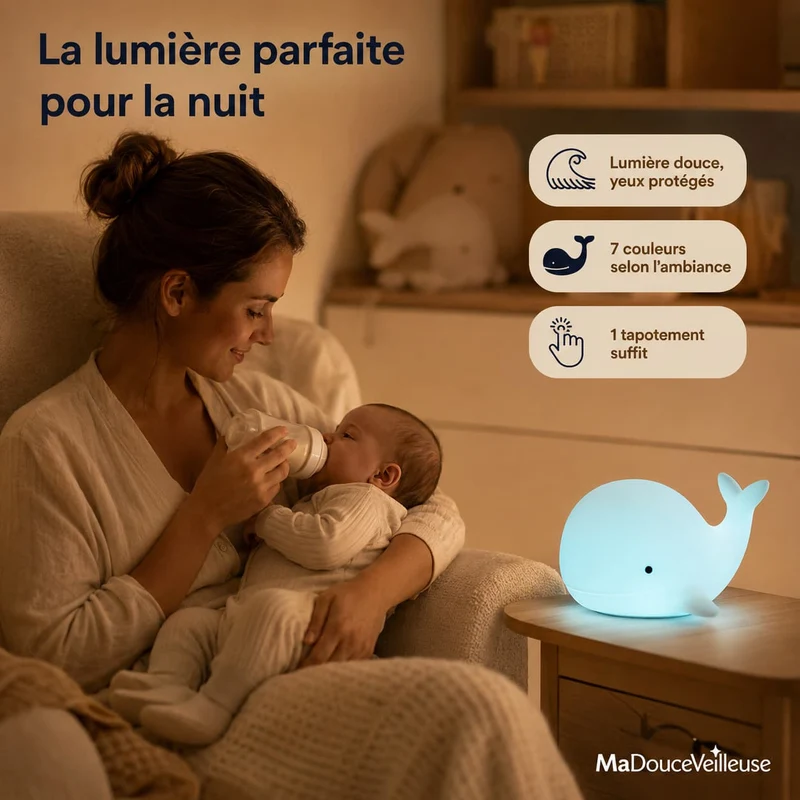 Veilleuse baleine bebe | BaliLuz