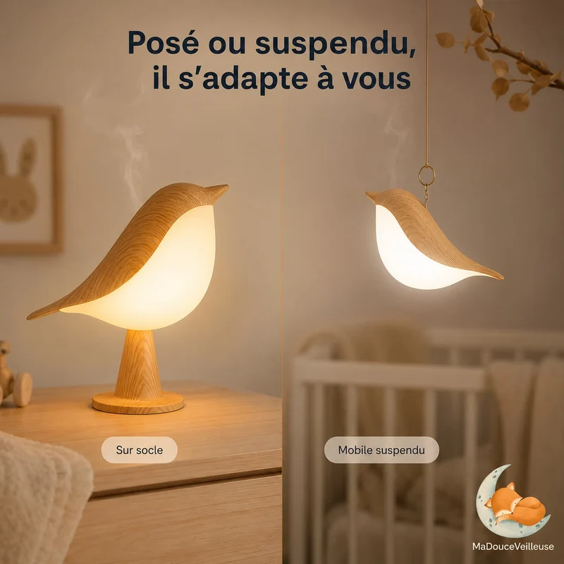 Veilleuse oiseau tactile - ZenBird