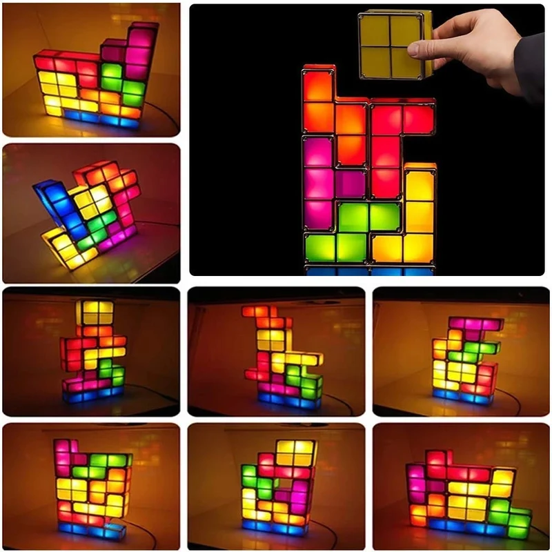 Tetris Nachtlicht, Lampe, Tischlicht