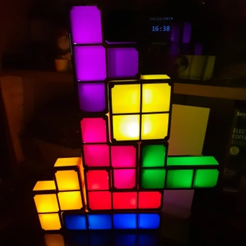 Tetris Nachtlicht, Lampe, Tischlicht