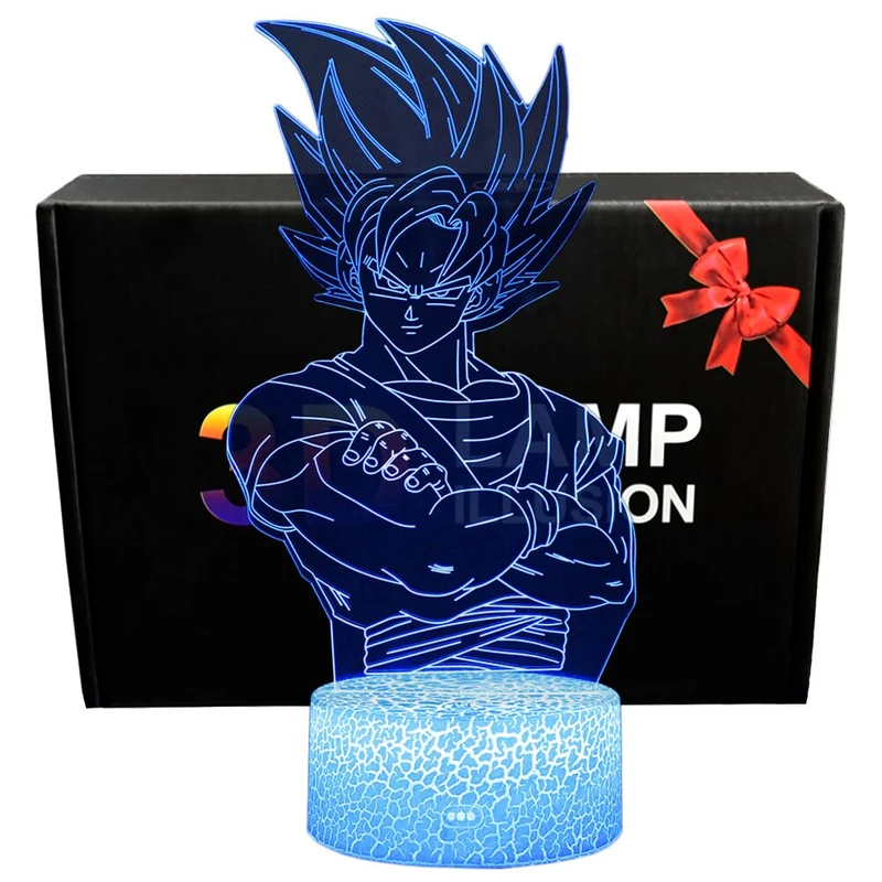 Dragon Ball Lampe mit Farbwechsel und magischen 3D Effekt