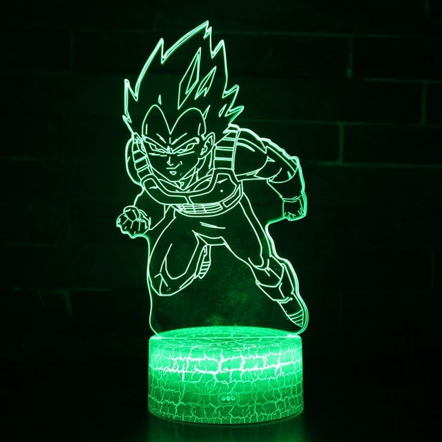 Dragon Ball Lampe mit Farbwechsel und magischen 3D Effekt
