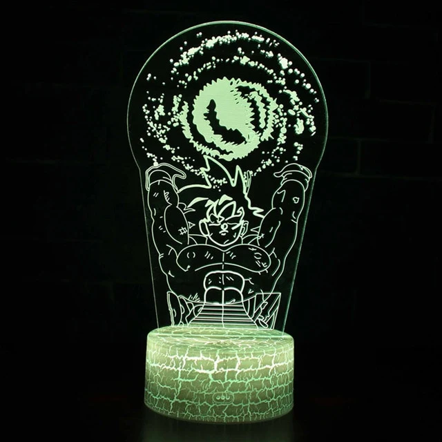 Dragon Ball Lampe mit Farbwechsel und magischen 3D Effekt