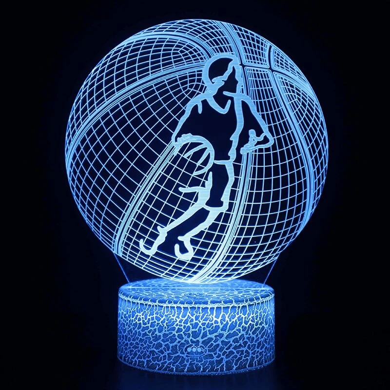 3D illusion Basketball Lampe mit Farbwechsel und Fernbedienung