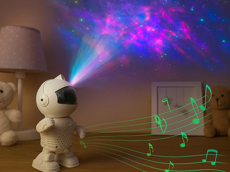 Sternenprojektor Astronaut Nachtlicht Bluetooth Musik Kinder LED