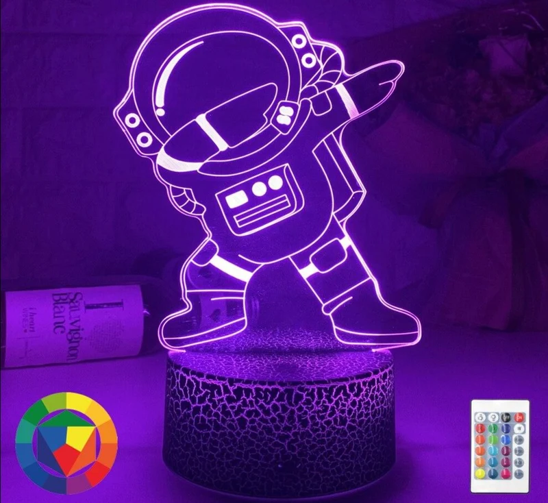 Lustiger Astronaut als Nachttisch Lampe Deko Licht