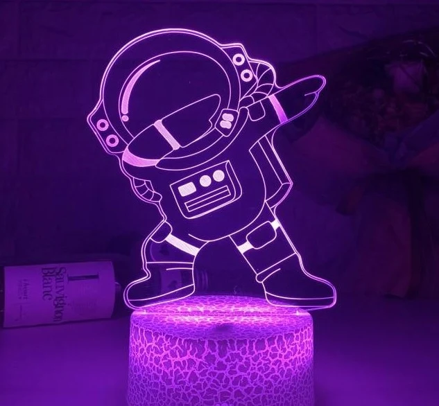 Lustiger Astronaut als Nachttisch Lampe Deko Licht