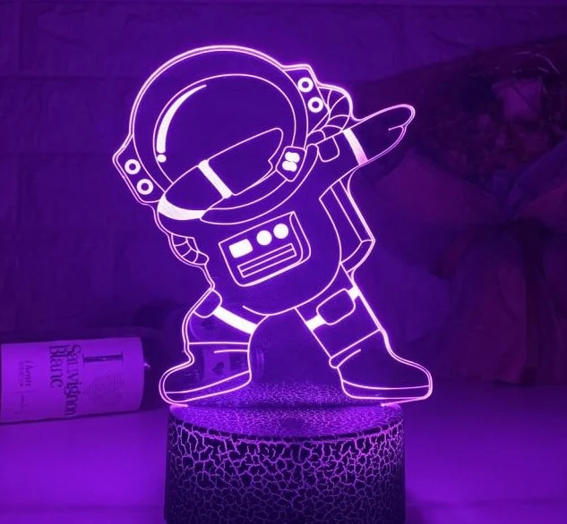 Lustiger Astronaut als Nachttisch Lampe Deko Licht