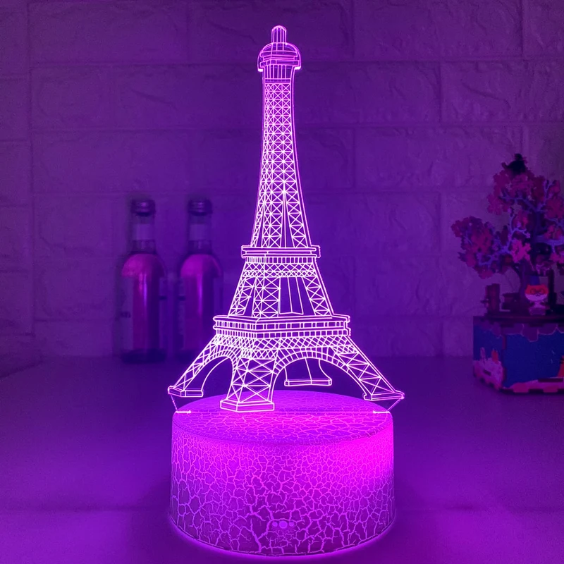 Eifelturm Nachtlicht mit Farbwechsel - Pures Paris Feeling für Zuhause!