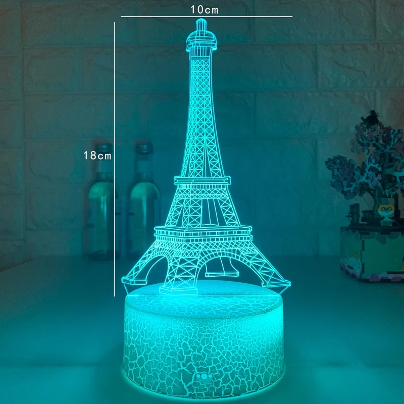 Eifelturm Nachtlicht mit Farbwechsel - Pures Paris Feeling für Zuhause!