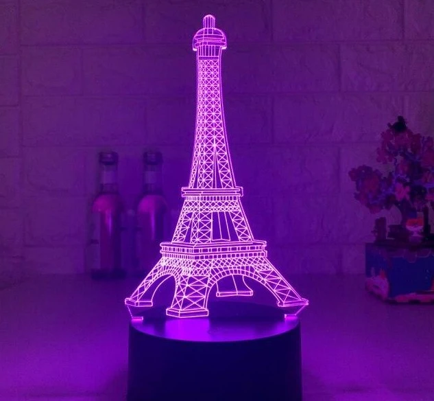Eifelturm Nachtlicht mit Farbwechsel - Pures Paris Feeling für Zuhause!