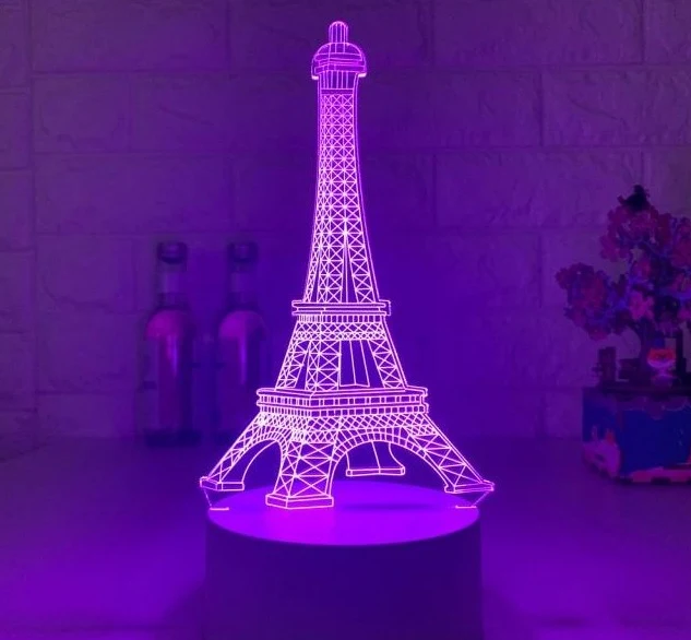 Eifelturm Nachtlicht mit Farbwechsel - Pures Paris Feeling für Zuhause!