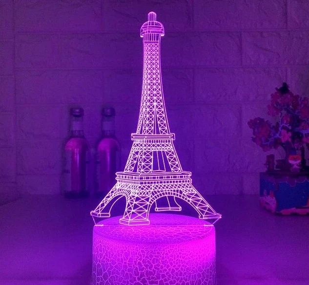 Eifelturm Nachtlicht mit Farbwechsel - Pures Paris Feeling für Zuhause!
