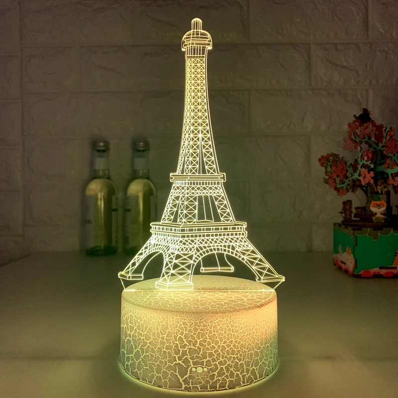 Eifelturm Nachtlicht mit Farbwechsel - Pures Paris Feeling für Zuhause!