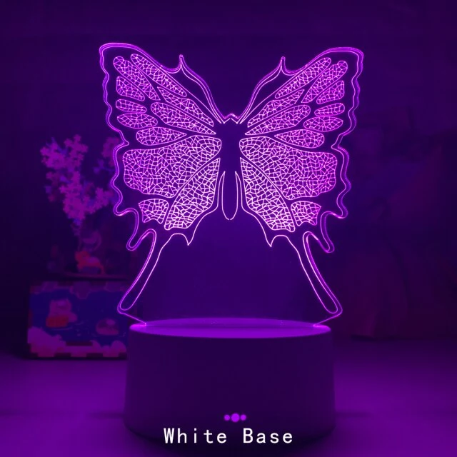 Deko Licht Lampe mit wunderschönen Schmetterling Motiv