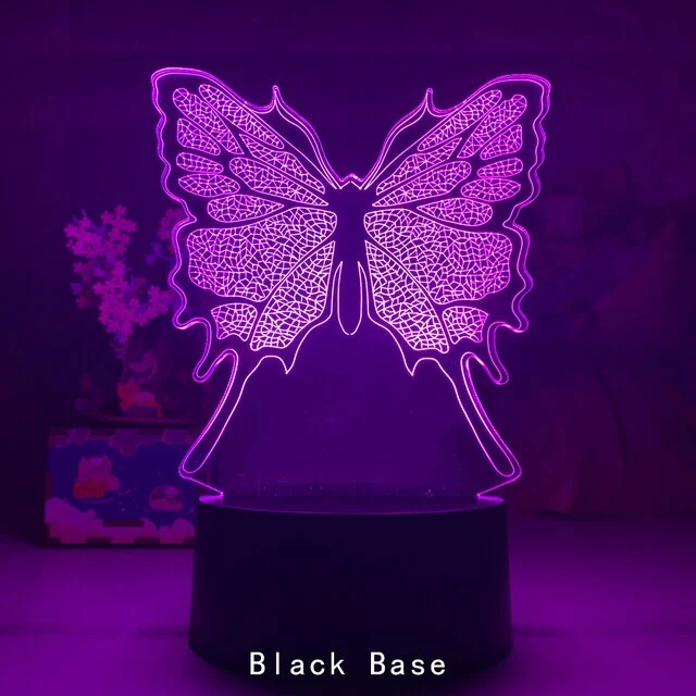 Deko Licht Lampe mit wunderschönen Schmetterling Motiv