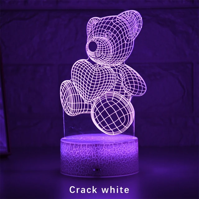 Niedlicher Teddy mit Herz Nachtlicht Lampe Tischlicht