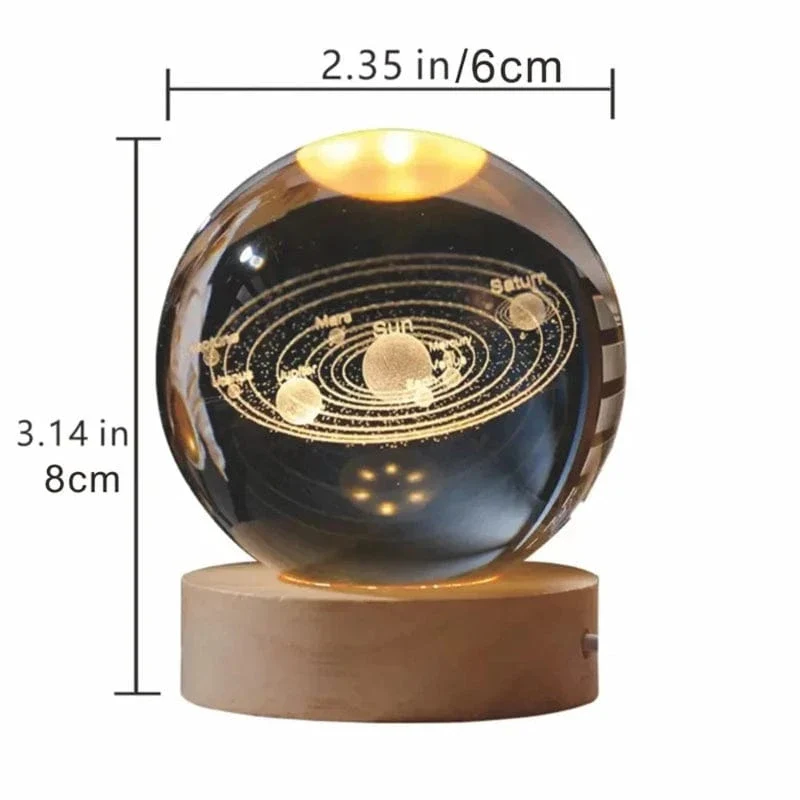 Veilleuse boule de cristal Petit Prince