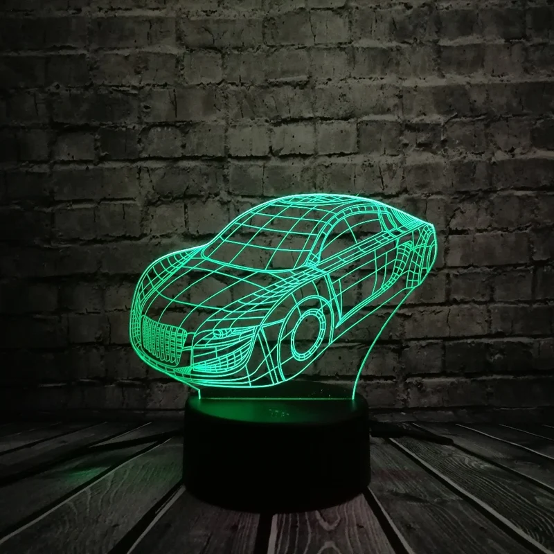 Super Roadster GTR Lampe - 3D Effekt - Farbwechsel