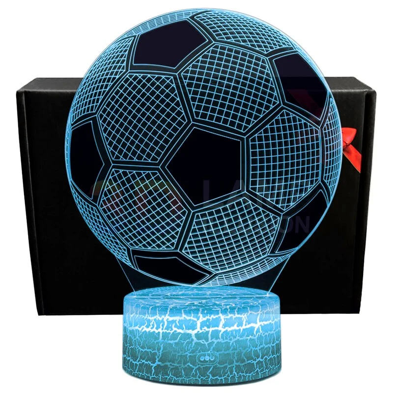 Nachtlampe mit Fußball Motiv