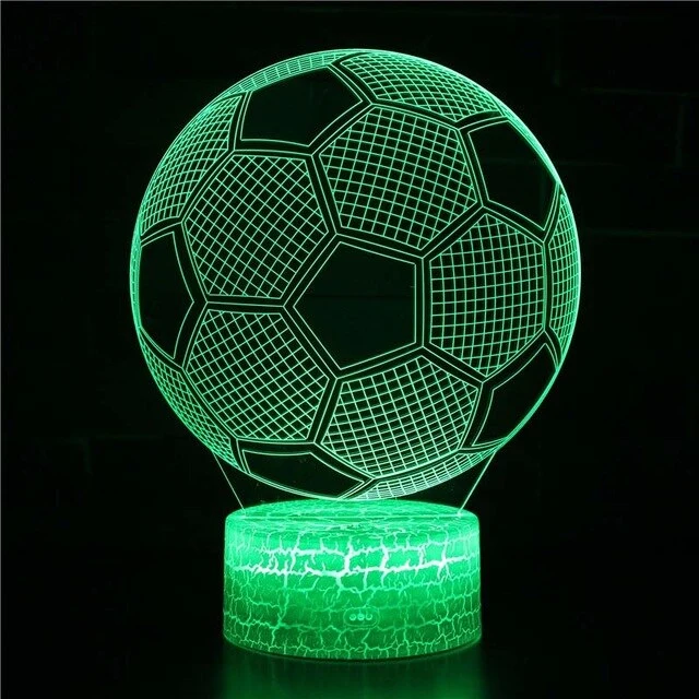 Nachtlampe mit Fußball Motiv