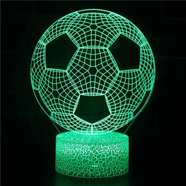 Nachtlampe mit Fußball Motiv