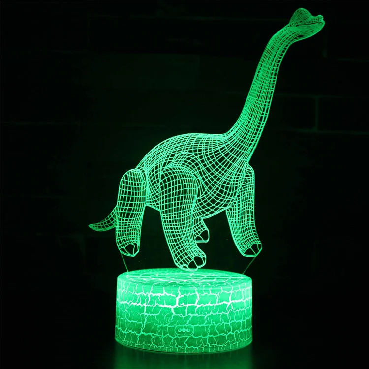 3D Dinosaurier Lampe, Tischlicht, Nachtlampe mit 16 Farben im Wechsel