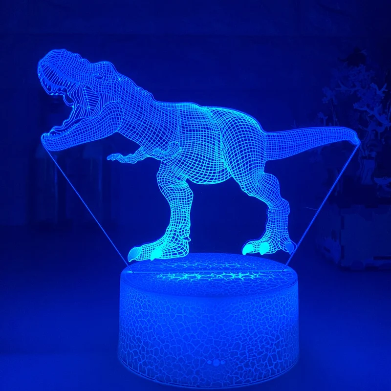 T-Rex Nachtlampe Nacht Licht mit 3D LED Effekt
