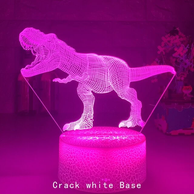 T-Rex Nachtlampe Nacht Licht mit 3D LED Effekt