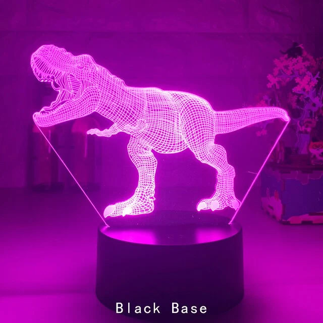 T-Rex Nachtlampe Nacht Licht mit 3D LED Effekt