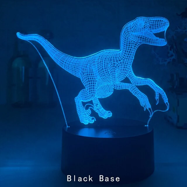 Nachtlicht mit Dino Motiv - Bis zu 16 Farben mit Farbwechsel