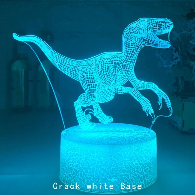 Nachtlicht mit Dino Motiv - Bis zu 16 Farben mit Farbwechsel