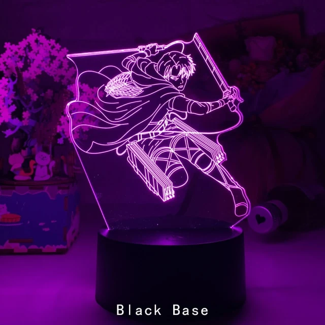 Levi Ackerman Attack on Titan Nachtlicht Lampe