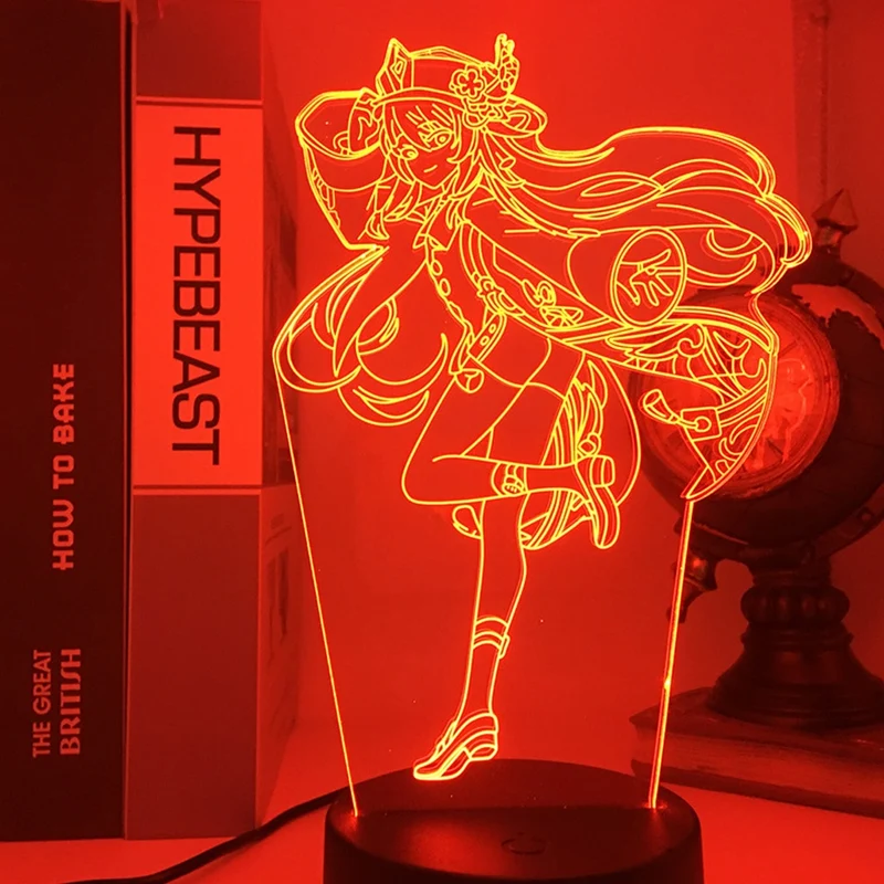 Genshin Impact LED Nachtlicht mit Farbwechsel - verschiedene Motive