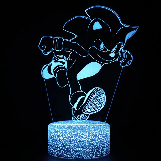 Sonic the Hedgehog Nachtlampe, verschiedene Motive und Farbwechsel