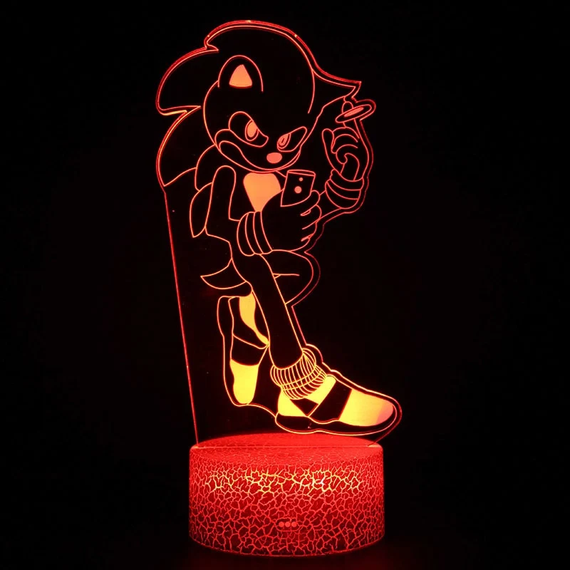 Sonic the Hedgehog Nachtlampe, verschiedene Motive und Farbwechsel