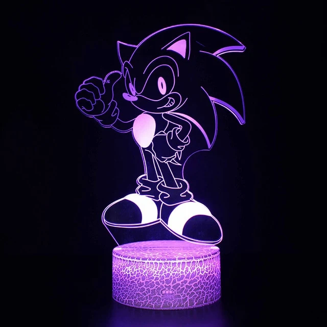 Sonic the Hedgehog Nachtlampe, verschiedene Motive und Farbwechsel