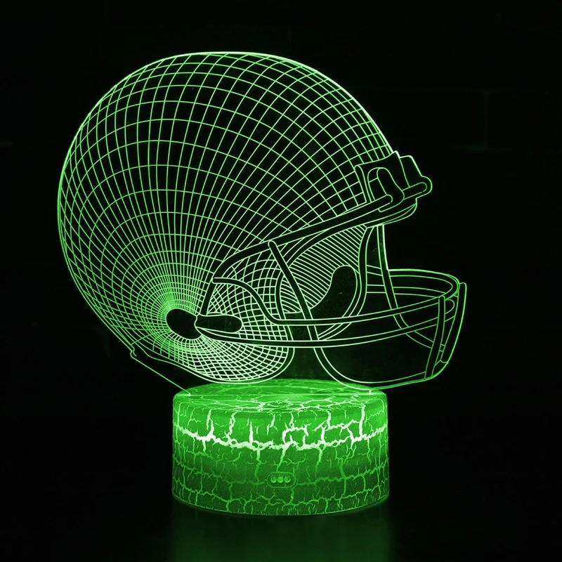 Fußball Lampe als Nachtlicht mit Farbwechsel und 3D Effekt