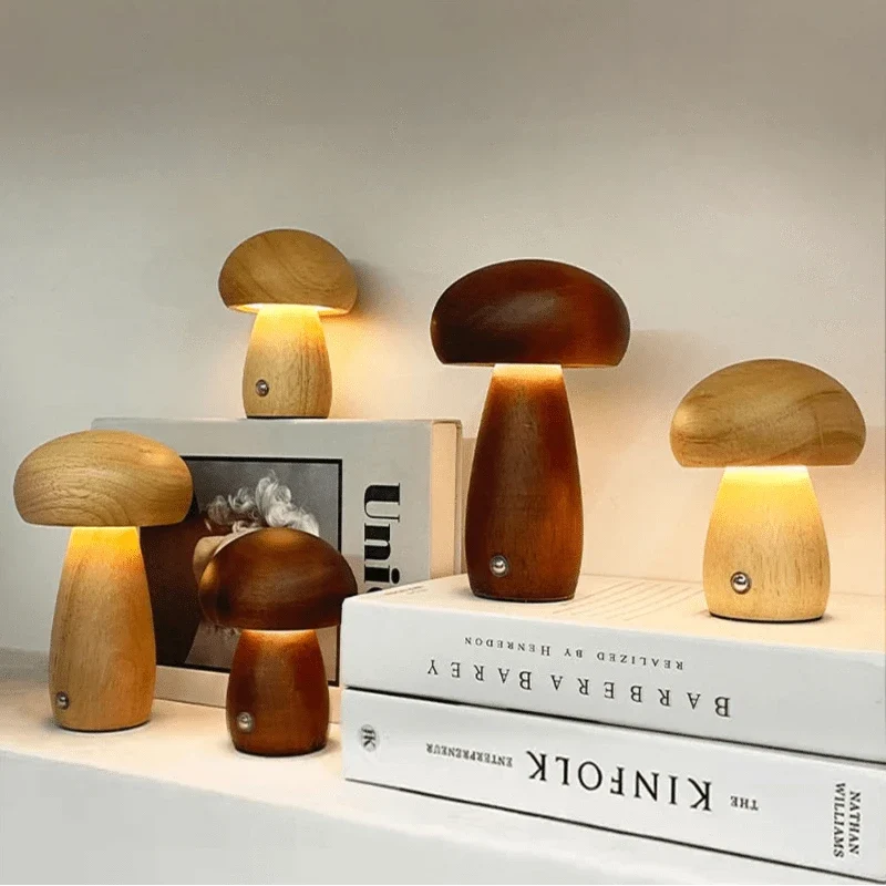 Veilleuse champignon en bois | MushGlow