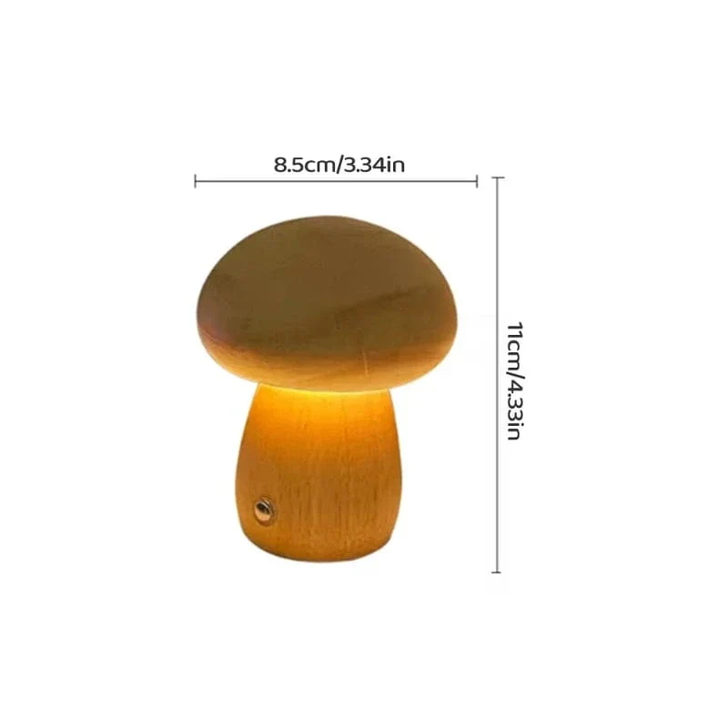Veilleuse champignon en bois | MushGlow