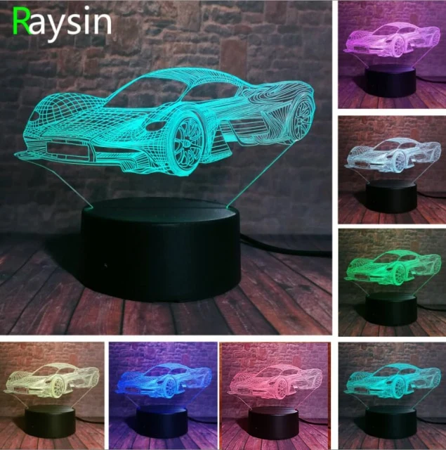 Camaro Multicolor 3D Lampe - bis zu 7 Farben