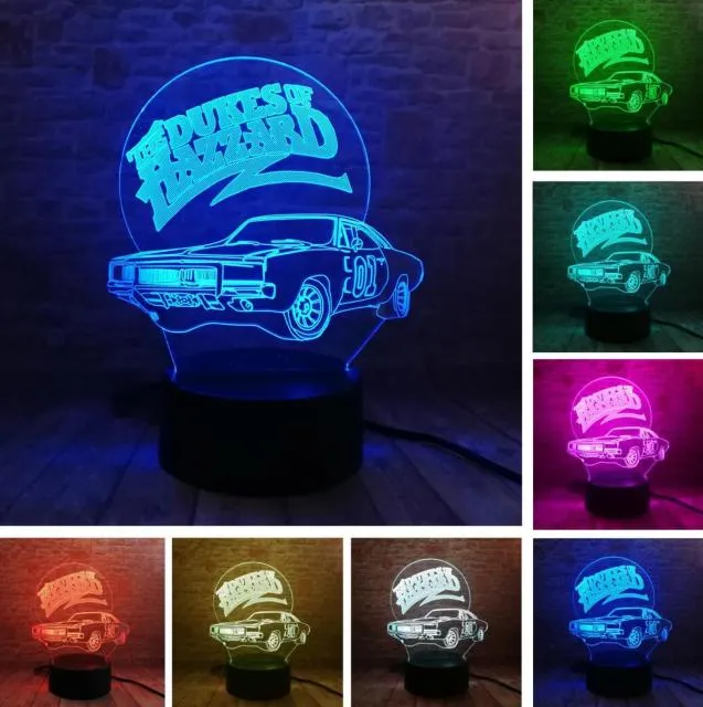 Camaro Multicolor 3D Lampe - bis zu 7 Farben