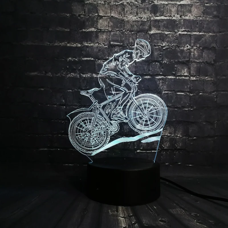 Motorcross 3D LED Lampe mit Farbwechsel