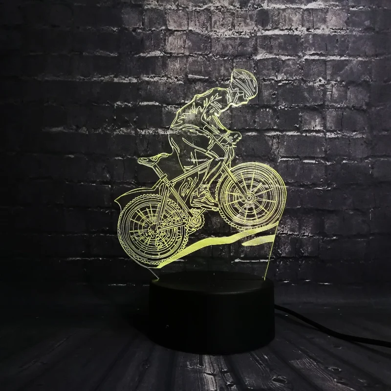 Motorcross 3D LED Lampe mit Farbwechsel