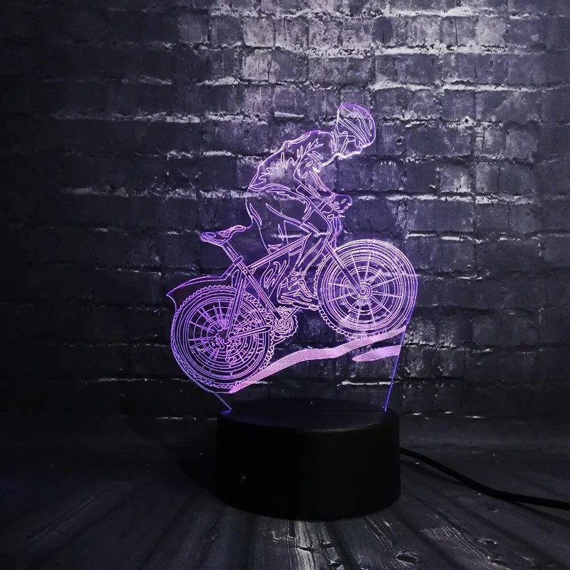 Motorcross 3D LED Lampe mit Farbwechsel